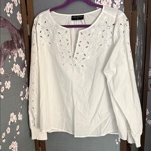 Lane Bryant White Blouse
